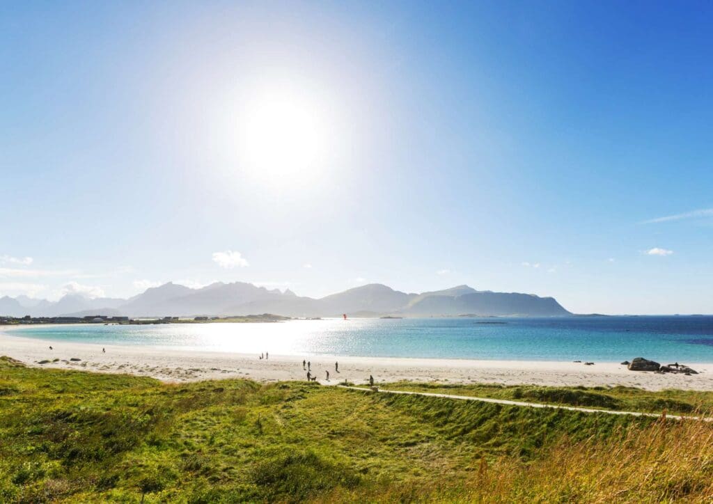 Lofoten view beach